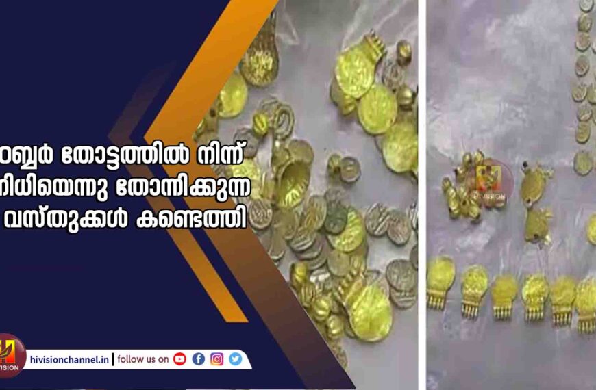 ക​ണ്ണൂ​രി​ൽ നി​ധി​യെ​ന്ന് തോ​ന്നി​ക്കു​ന്ന വ​സ്തു​ക്ക​ൾ ക​ണ്ടെ​ത്തി