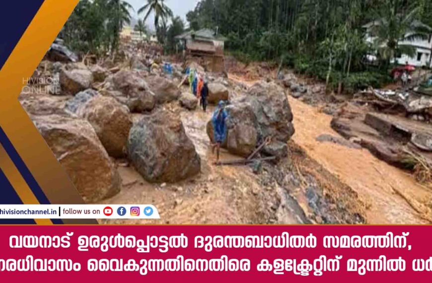 വയനാട് ഉരുൾപ്പൊട്ടൽ ദുരന്തബാധിതർ സമരത്തിന്, പുനരധിവാസം വൈകുന്നതിനെതിരെ കളക്ട്രേറ്റിന് മുന്നിൽ ധർണ