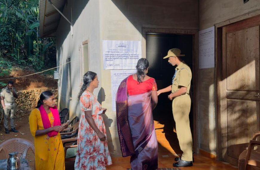 കണ്ണവം കാടിനുള്ളില്‍ പോളിംഗ് ബൂത്തൊരുക്കി തിരഞ്ഞെടുപ്പ് കമ്മീഷന്‍