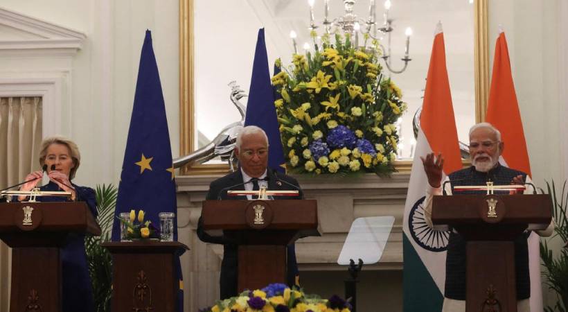 സ്വതന്ത്ര വ്യാപാര കരാറില്‍ ഒപ്പുവച്ച് ഇന്ത്യയും യൂറോപ്യന്‍ യൂണിയനും