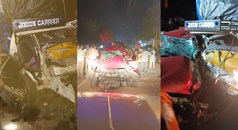 കോഴിക്കോട് കുന്ദമംഗലത്ത് കാറും പിക്കപ്പ് വാനും കൂട്ടിയിടിച്ച് മൂന്ന് പേര്‍ മരിച്ചു