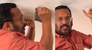 വയനാട് ടൗണ്‍ഷിപ്പിലെ വിള്ളല്‍ കണ്ടെത്തിയ വീട് സന്ദര്‍ശിച്ച് മന്ത്രി കെ രാജന്‍