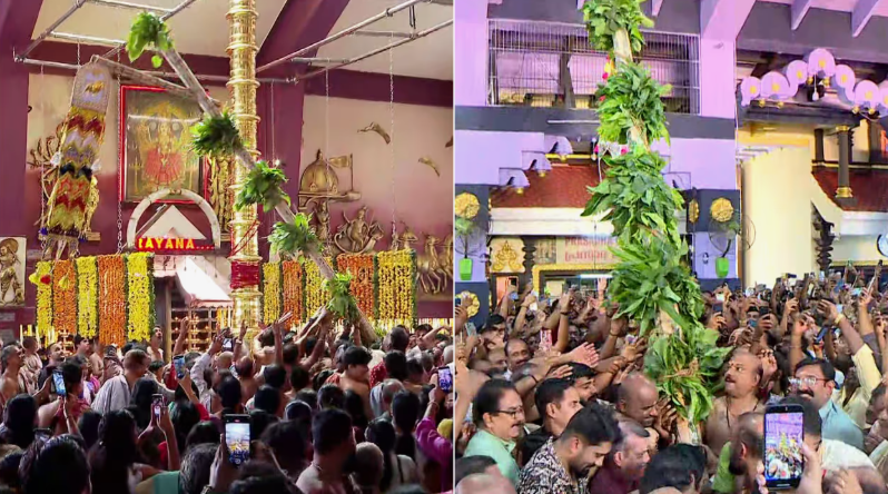 തൃശൂരിൽ പൂരം കൊടിയേറി! ശക്തന്‍റെ തട്ടകത്തിൽ ഇനി പൂരാവേശം, തിരുവമ്പാടിയിലും പാറമേക്കാവിലും കൊടിയേറ്റം