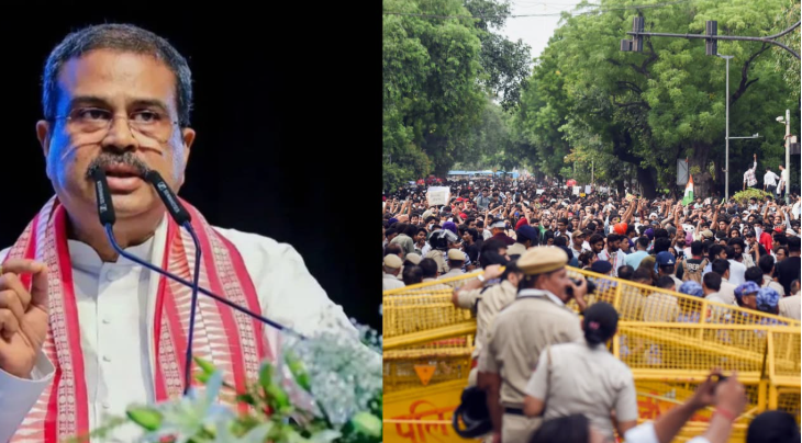 കീഴടങ്ങി കേന്ദ്ര സർക്കാർ; ധർമേന്ദ്ര പ്രധാൻ രാജിവെച്ചു